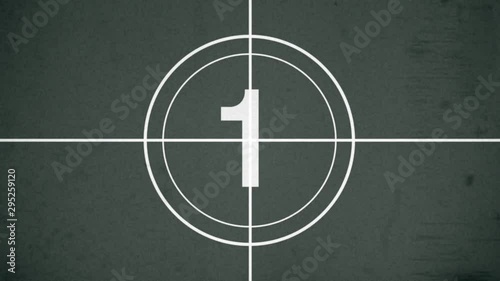 Movie Countdown old flim style