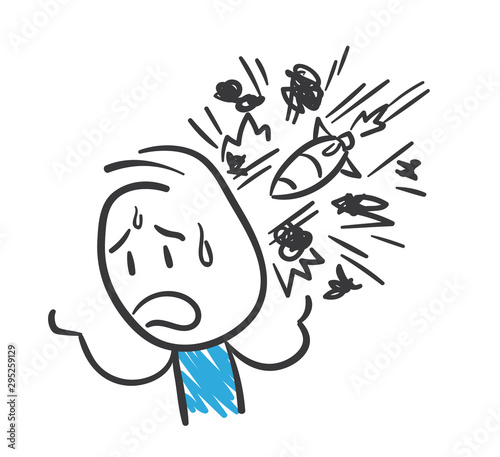 Stickman Blue: Catastrophe, Atomic Bomb. (Nr. 133)