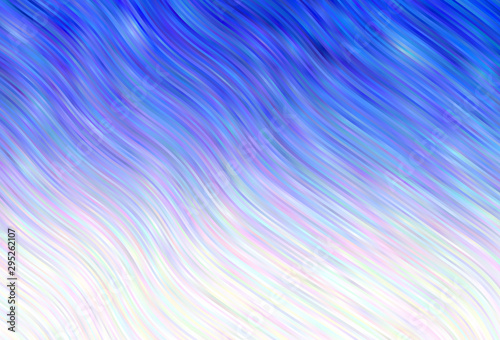 Wallpaper Mural Light vector pattern with curved lines. Torontodigital.ca