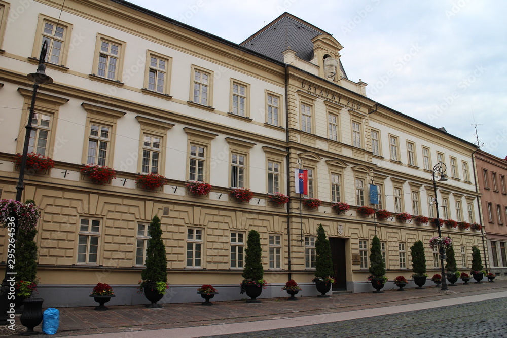 Constitutional Court of Slovakia on Hlavna street in Kosice, Slovakia