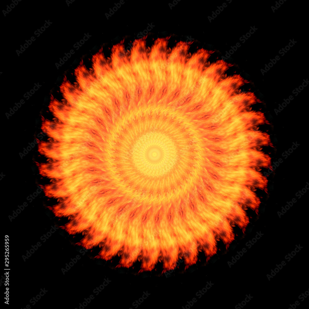 Flame circle on black background. Flame circle on black background.