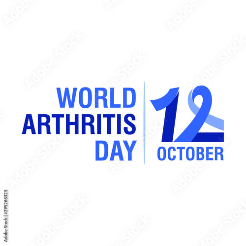 World Arthritis Day. October 12th. Vector logo Illustration. 