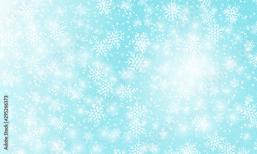Falling snow background. Vector illustration
