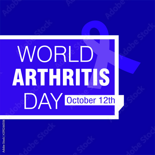 World Arthritis Day. October 12th. Vector logo Illustration. 