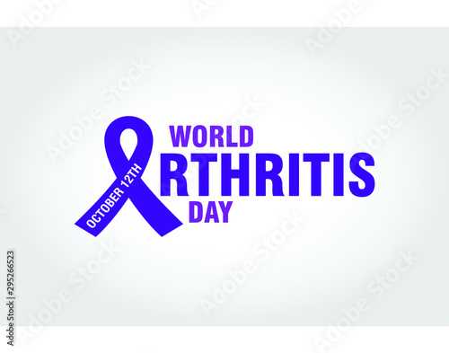 World Arthritis Day. October 12th. Vector logo Illustration