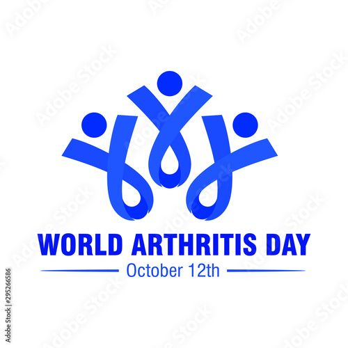 World Arthritis Day. October 12th. Vector logo Illustration. 