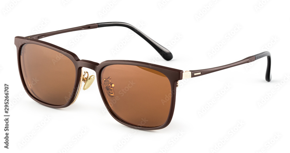 Black sunglass on the white background. Isolated sunglass. Black sunglass on the white background. Isolated sunglass.
