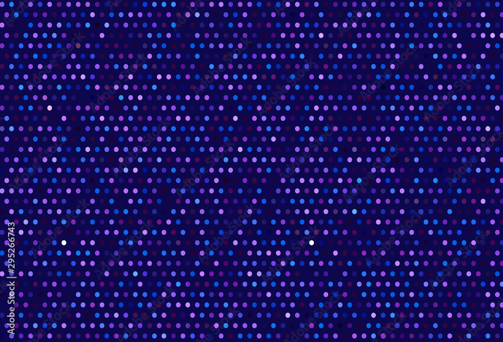 Dark Pink, Blue vector background with spots.