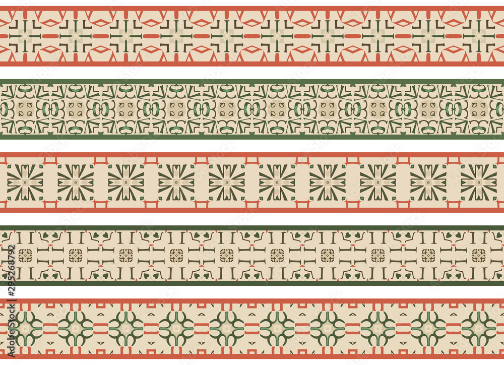 Seamless decorative borders