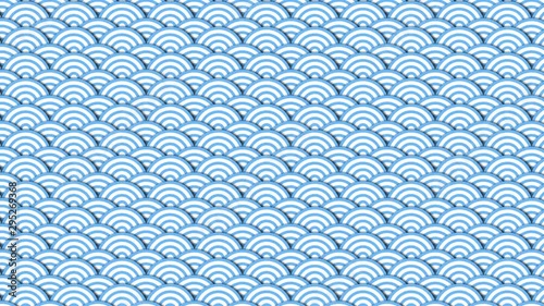 伝統的な波の模様