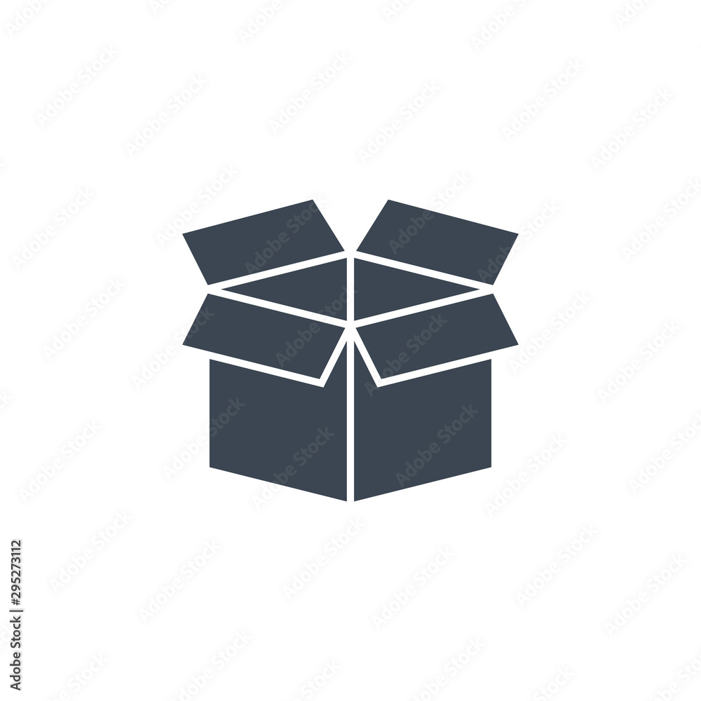Box related vector glyph icon. Box related vector glyph icon.