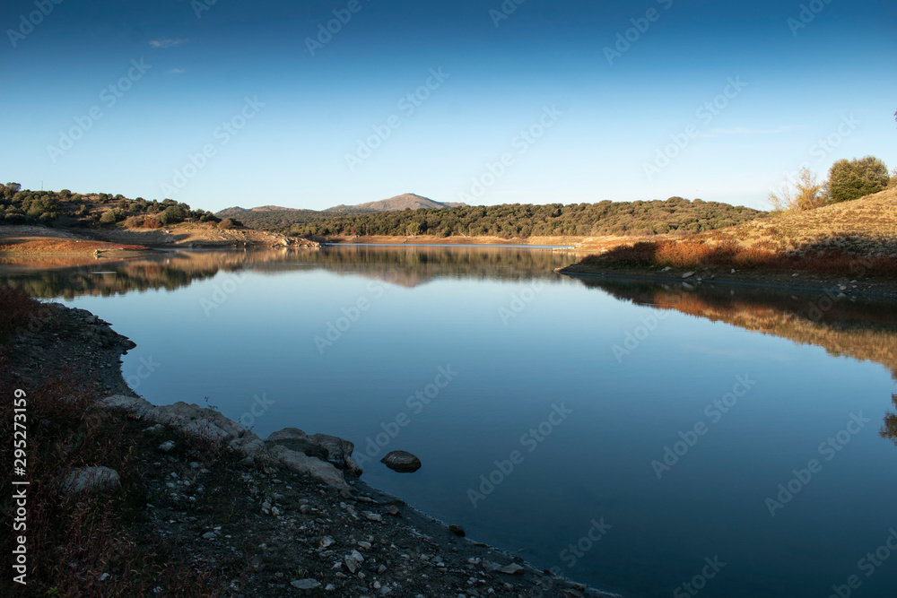 Pedrezuela Swamp Reservoir In Madrid Pedrezuela Swamp Reservoir In Madrid