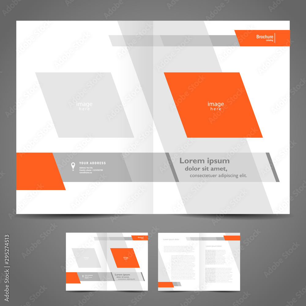 brochure design booklet template vector geometric abstract