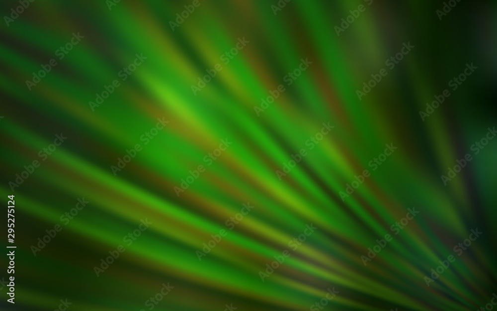 Obraz premium Light Green vector background with stright stripes. Lines on blurred abstract background with gradient. Best design for your ad, poster, banner.