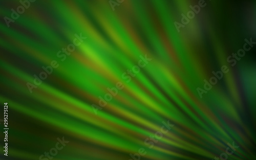 Light Green vector background with stright stripes. Lines on blurred abstract background with gradient. Best design for your ad, poster, banner.