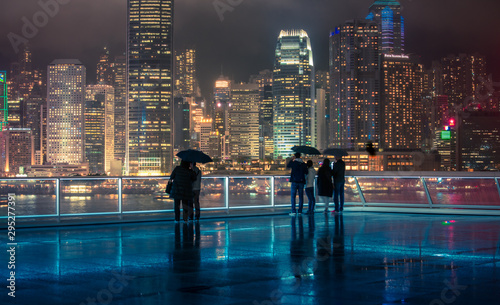 Canvas Print Hong Kong Victoria Harbor Landscape