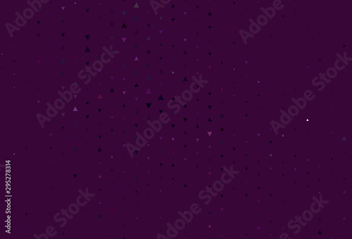 Light Pink vector backdrop with lines, triangles.