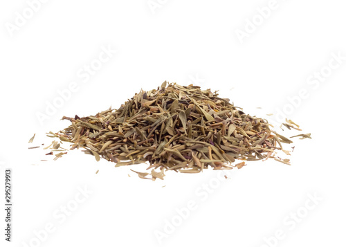 Dry thyme isolated on white