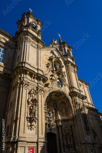 Gothic cathedral in San Sebastian, Spain