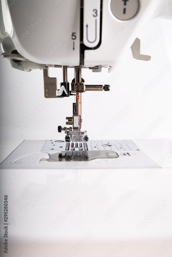 Sewing machine. Professional modern sewing machine