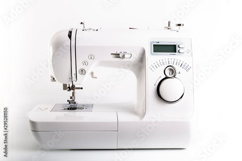 Sewing machine. Professional modern sewing machine