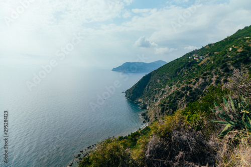 View of the Cinque Terre coast.