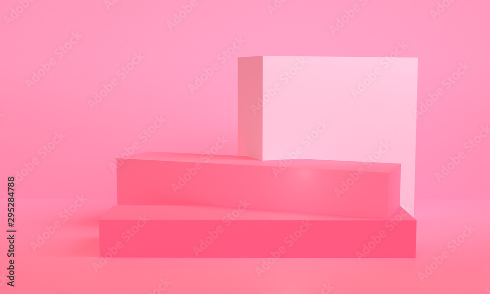Geometric shape scene Minimal style, 3d rendering. Geometric shape scene Minimal style, 3d rendering.