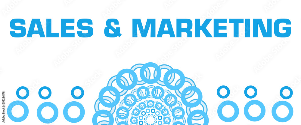Sales And Marketing Blue Circular Rings Bottom Sales And Marketing Blue Circular Rings Bottom