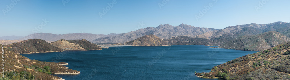 Panoramic view of Silverwood Lake in San Bernardino County..