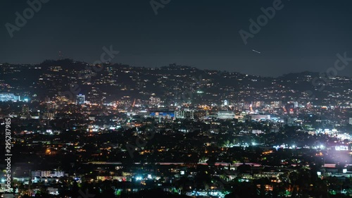 Wallpaper Mural Los Angeles Sunset Strip And West Hollywood Night Skyline Time Lapse Torontodigital.ca