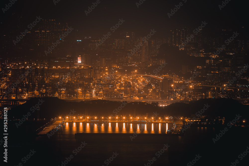 Hong Kong landscape at night