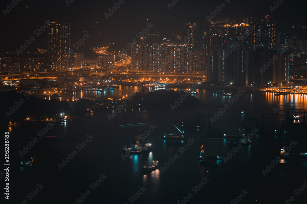 Hong Kong landscape at night