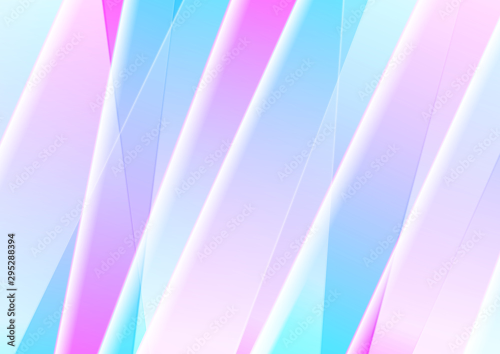 Fototapeta premium Blue and pink abstract background with smooth stripes