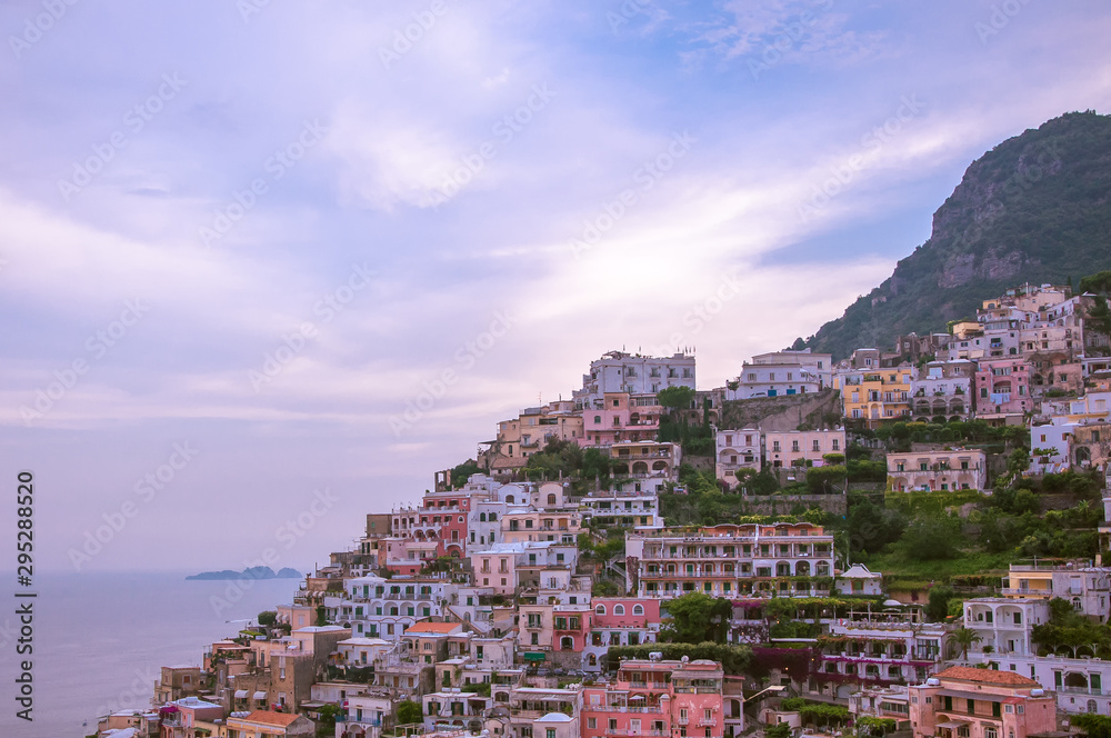 house, summer, sunset, amazing, amalfi, amalfi coast, architecture, beautiful, blue, building, city, cityscape, coast, coastline, colorful, europe, famous, france, harbor, hill, holiday, italian, ital