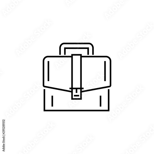 Briefcase vector icon on white background
