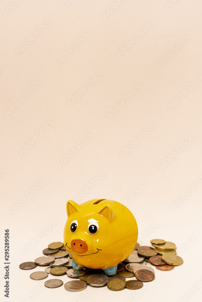 Yellow piggy bank 2025