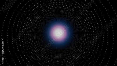 Abstract innovation space travel journey with portal turner connect using Future innovation disruption technology for time and starts galaxy travel portal gateway
