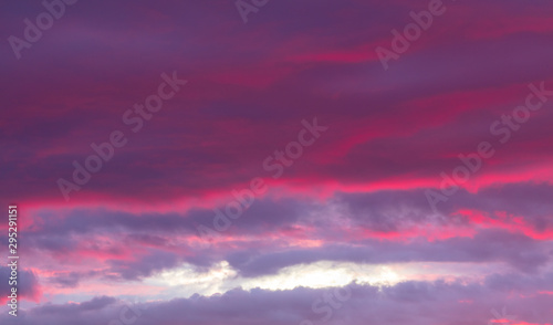 Beautiful clouds at sunset as a background © schankz