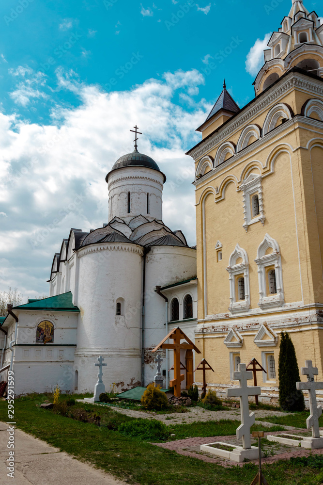 Annunciation Cathedral of blessed virgin Mary of female monastery Kirzhach, Vladimir region, Russia.
