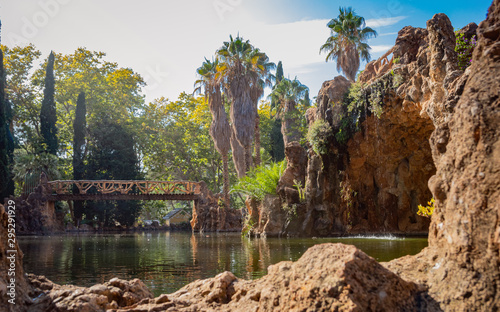 Fototapeta Naklejka Na Ścianę i Meble -  Botanical garden Parc Sama, the garden with memory of Cambrils