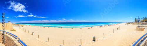 Panoramic picture of Scarborough Beach in Perth during daytime in summer 2015