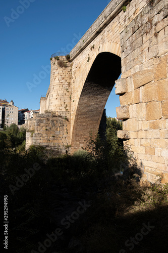 Puente romano de Ourense, Galicia. España.