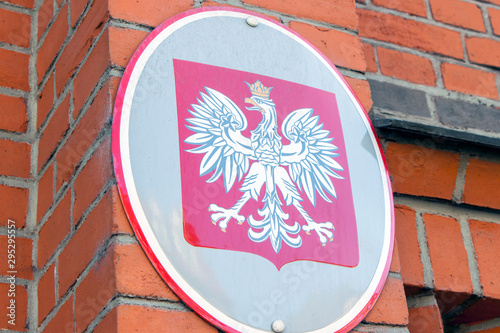 Polish white eagle, government sign