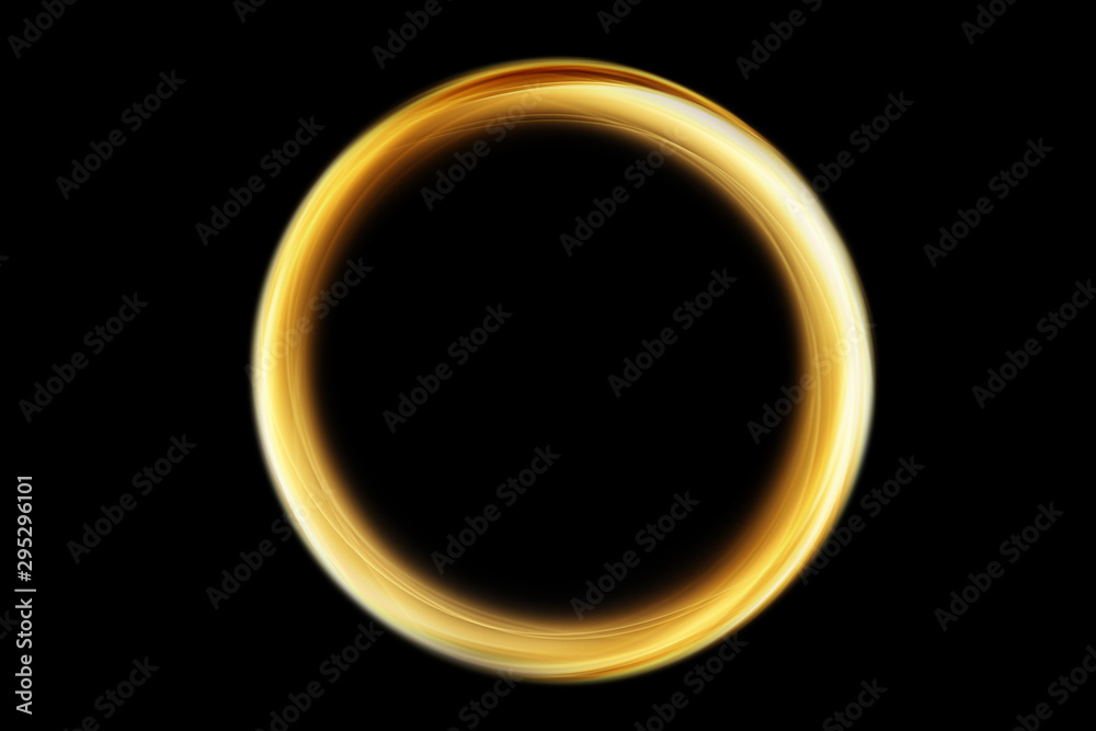 Gold ring background.