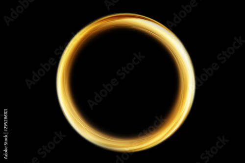 Gold ring background.