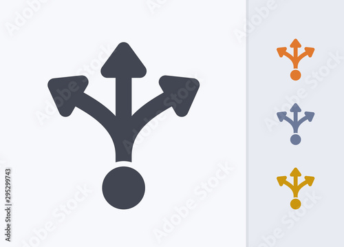 Three Way Split - Pastel Cutwork Icons