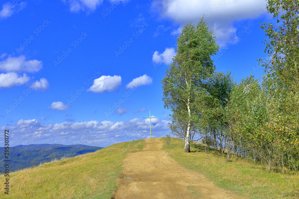 Autumn day on the top of Makovitsa Mountain in the Carpathians. Autumn day on the top of Makovitsa Mountain in the Carpathians.