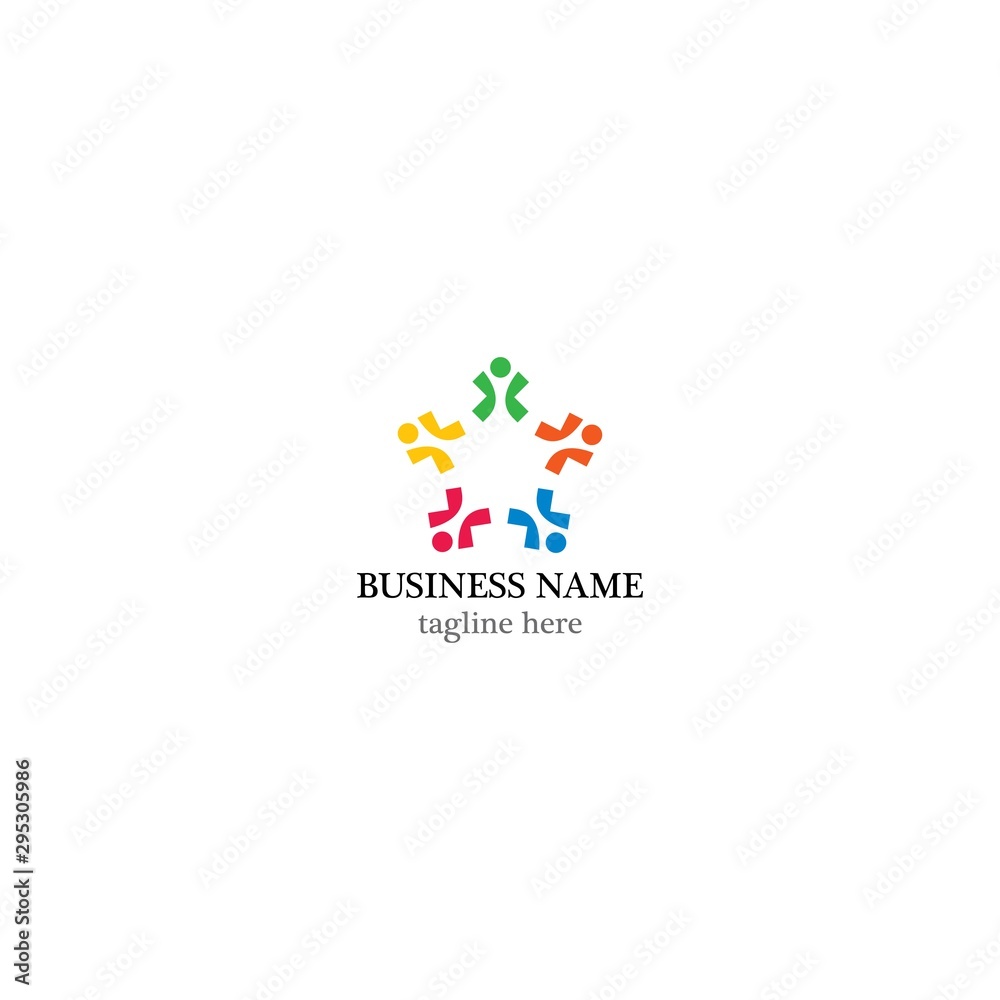 community logo template vector icon design