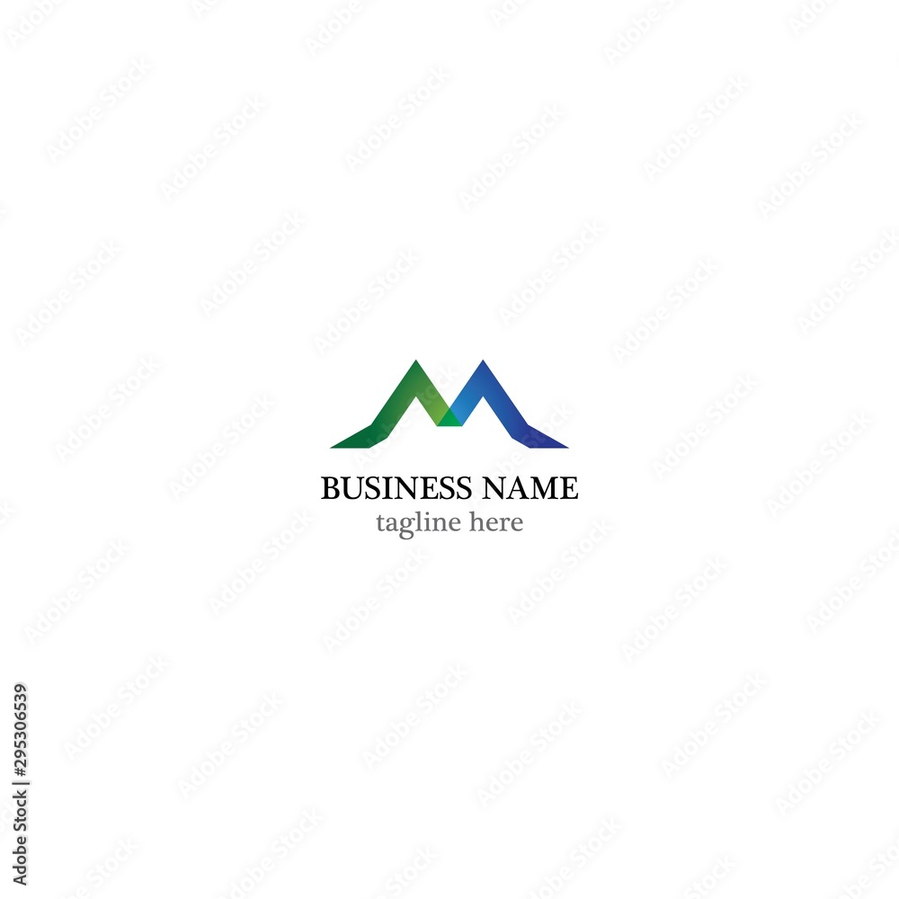 M Letter logo business template vector icon M Letter logo business template vector icon