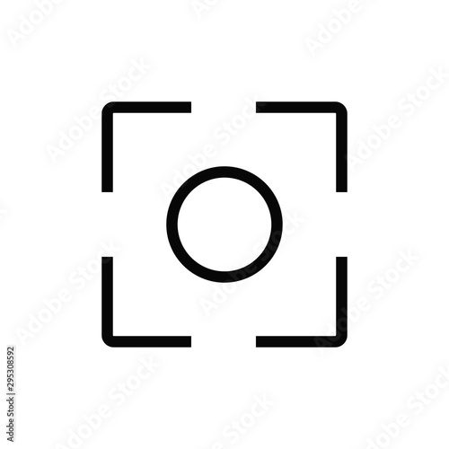 camera icon trendy flat design